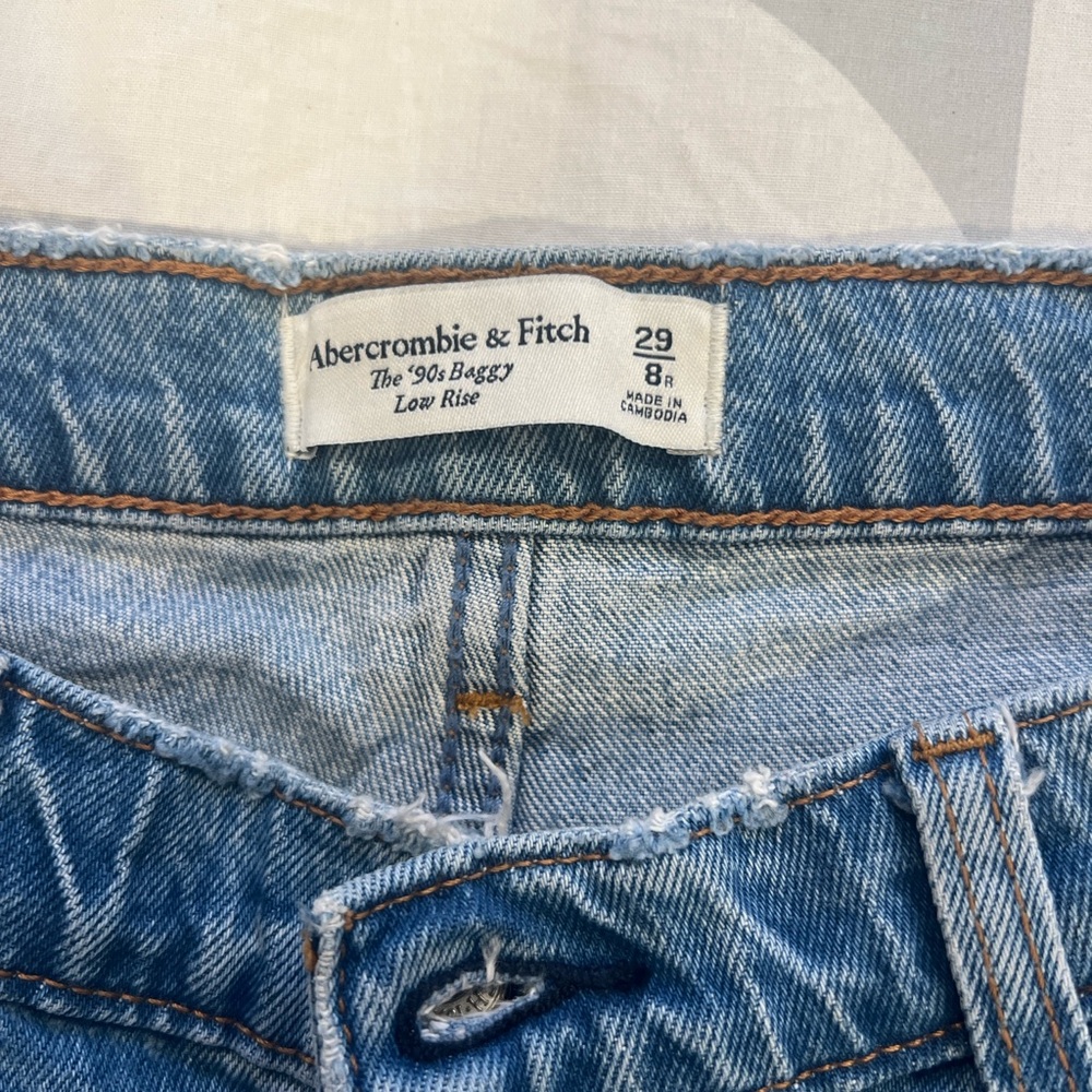 Abercrombie & Fitch Light Blue Denim Pants